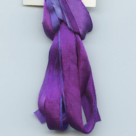 7mm Silk Ribbon - Bleu Magenta