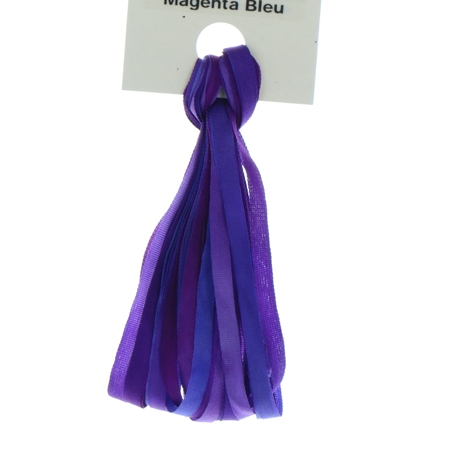 3.5mm Silk Ribbon - Bleu Magenta