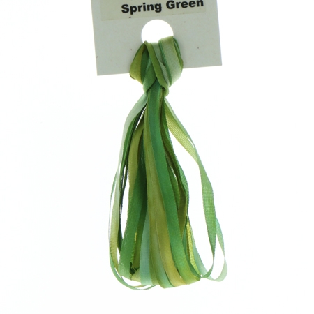 3.5mm Silk Ribbon - Spring Green