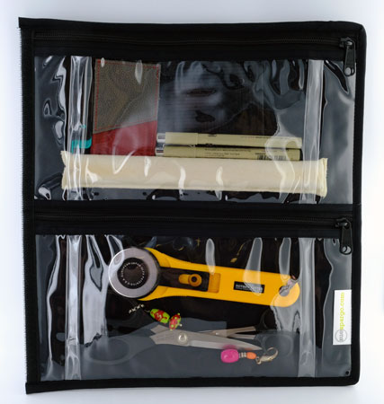 Thread Storage, Clear Zipper Pouch (Allium)