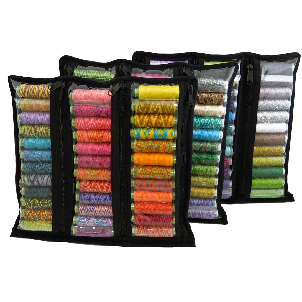 [KT_4861-3] Thread Storage, Clear Zipper Pouch (Allium) (CLEAR SIX POCKET/ZIPPER POUCH - ALLIUM)