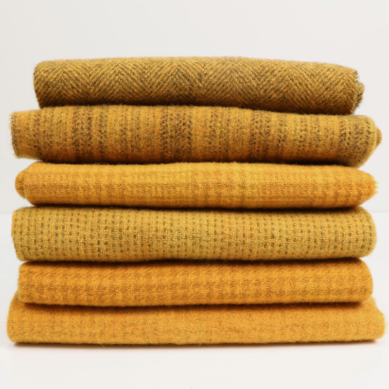 [TWB_884-3] Textural Wool Bundle - Butternut (Fat 1/16)