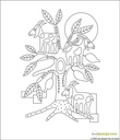 Grazing the Argan, Belgian Linen Embroidery Panel