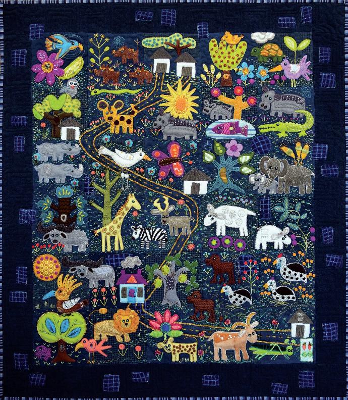 [KTFT_4975-1] Folk-tails Quilt (Kit)