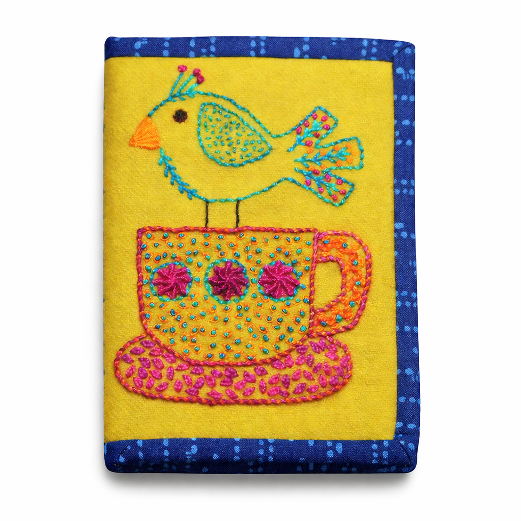 [KT_091] Tea Bird Needle Case (Kit & Free Pattern)