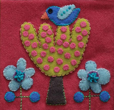[SSPWK-BNT-1] Bird & Tree, Pre-Cut, Colorway 1 (Kit & Free Pattern)