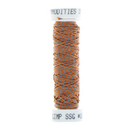 [SSG_103] Silk Striped Gimp - Rust/Blue