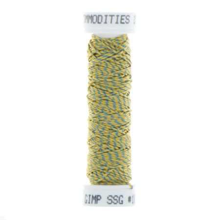 Silk Striped Gimp - Gold/Blue