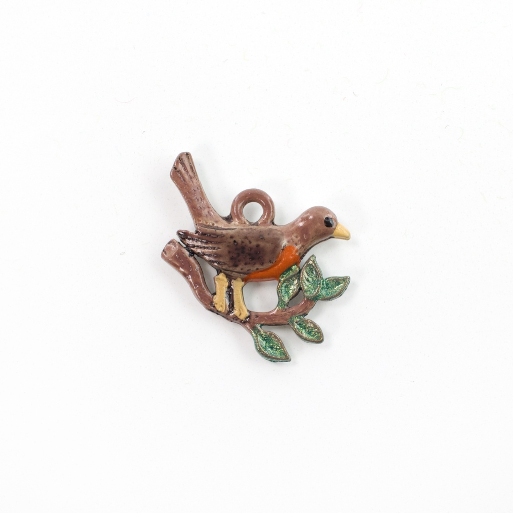 Robin On Branch Charm