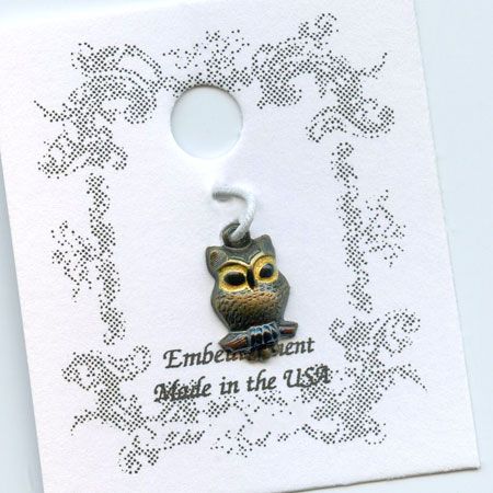 [C-1562] Baby Owl Charm