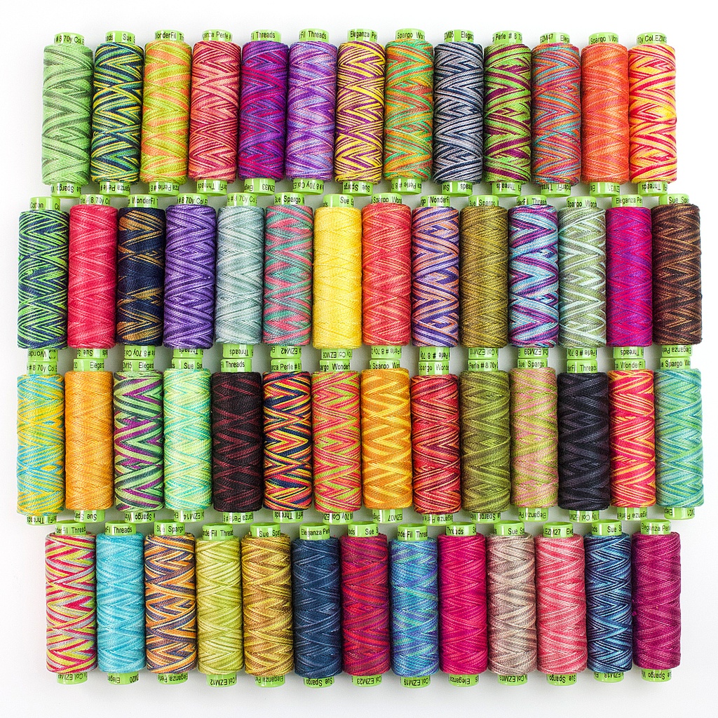 [EPK_18-2] Eleganza Perle Cotton - 54 Variegate Spool Collection (Size 3)