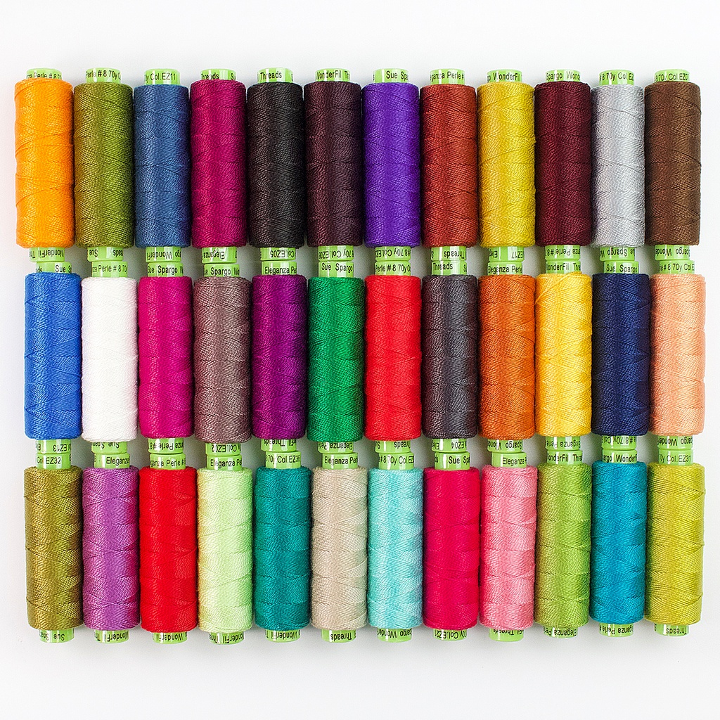 [EPK_19-2] Eleganza Perle Cotton- 36 Solid Spool Collection (Size 3)