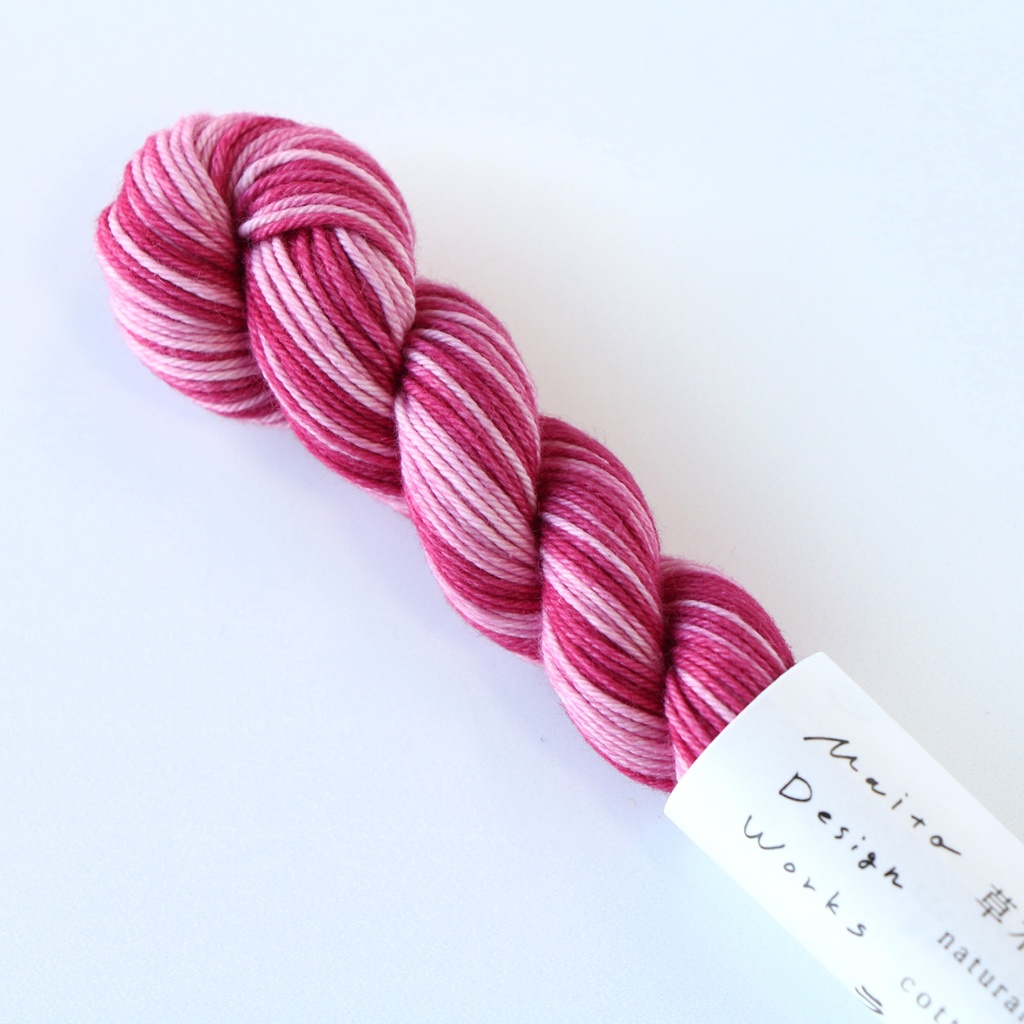 Lac Pink- Gradation, Plant Dyed Sashiko Thread