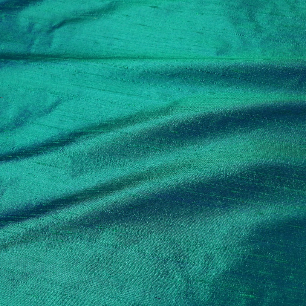 [SDUP-455-2] Dupioni Silk - Aquamarine #455 (Half Yard)