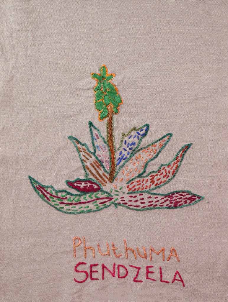 Embroidered Medium Flower, #01