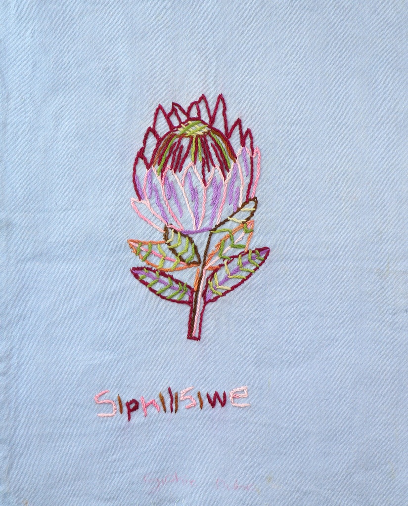 Embroidered Medium Flower, #07