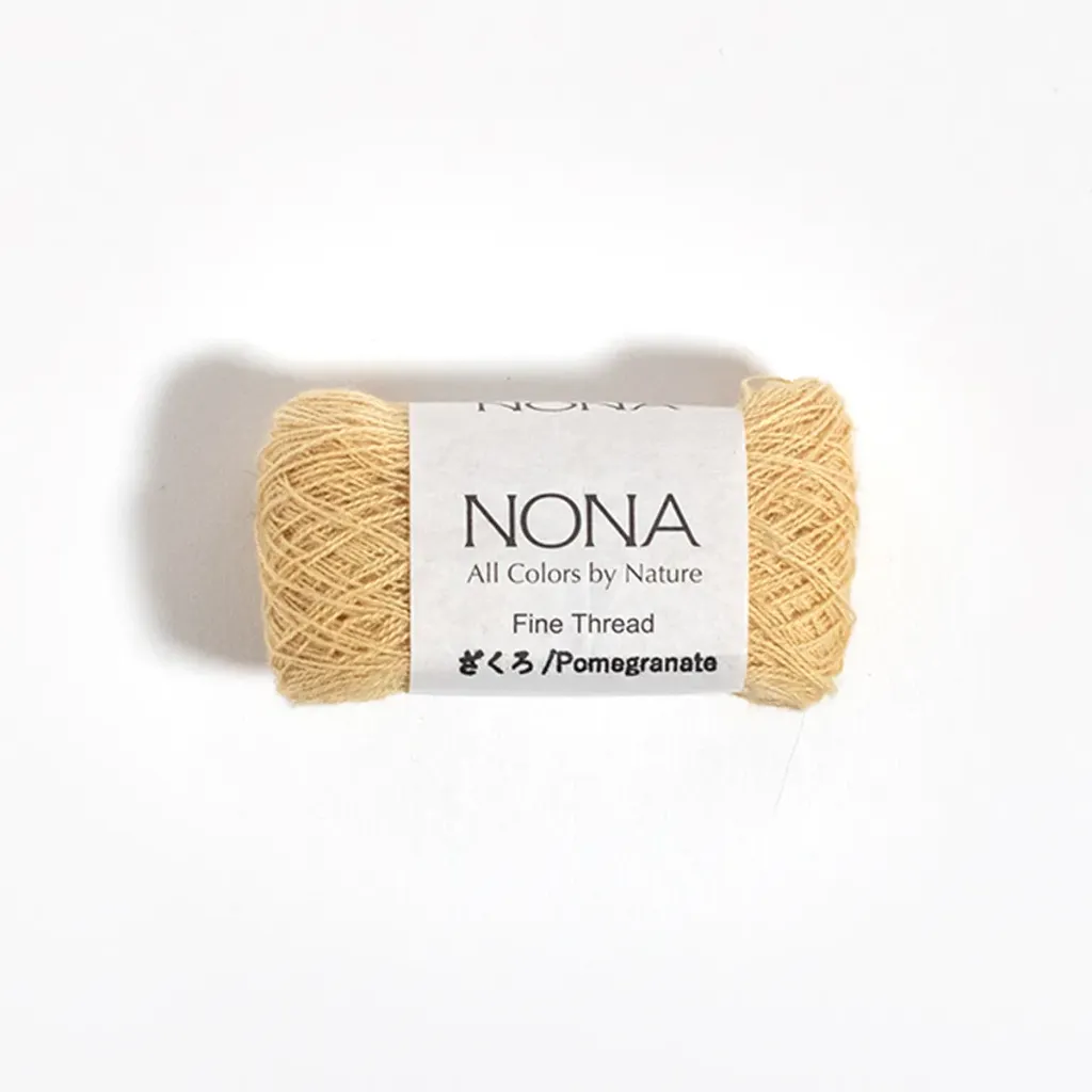 [NON-Y3] Yellow 3, Fine Thread, Natural Dyed