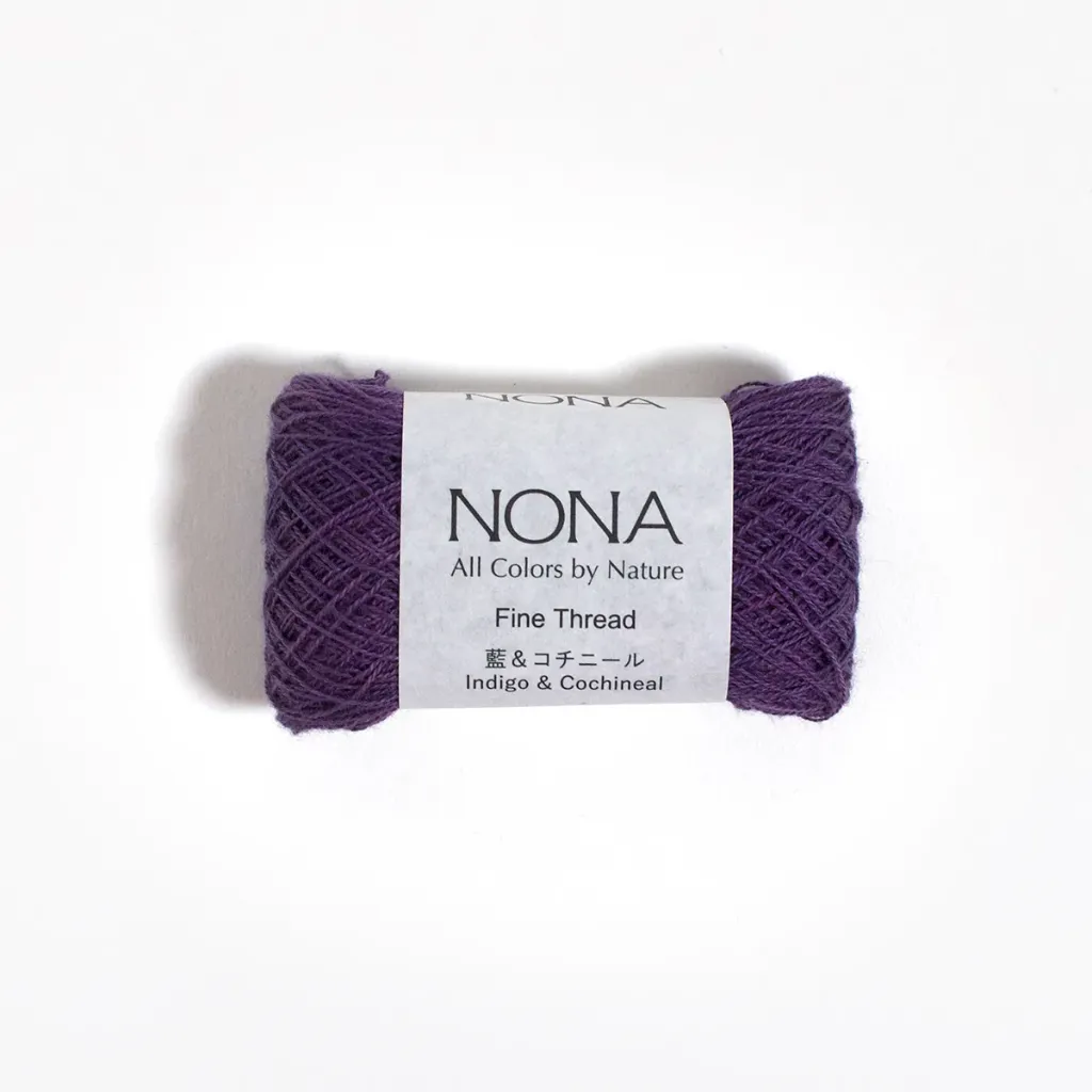 Purple 5, Fine Thread, Natural Dyed