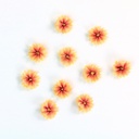 Coreopsis, 10 Pack, 9/16" Ombre Ribbon Flowers