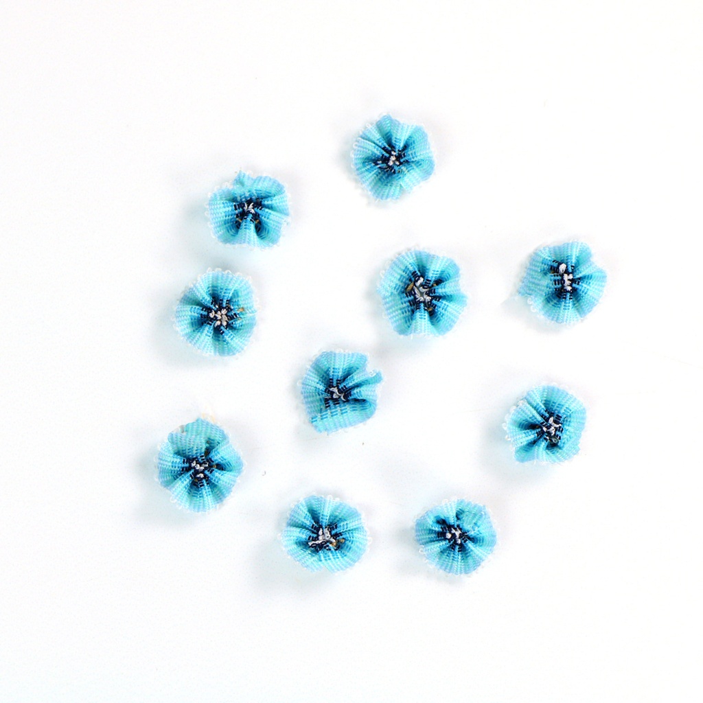 Bluebell, 10 Pack, 9/16" Ombre Ribbon Flowers