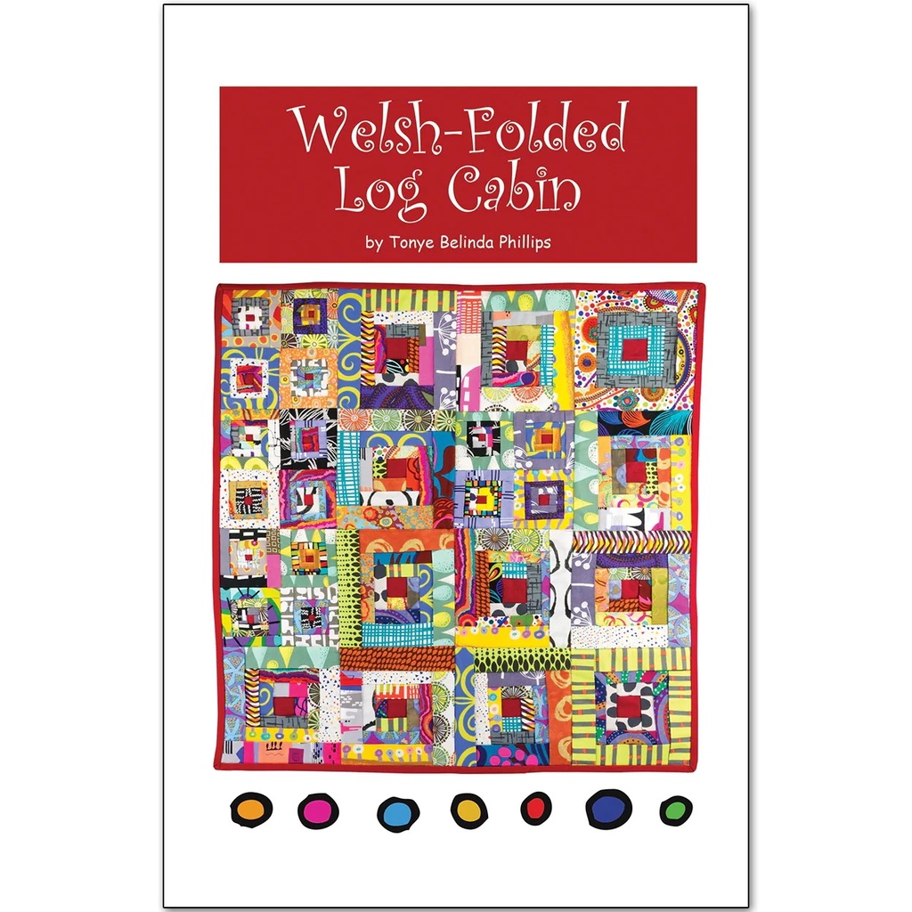 Welsh Folded Log Cabin Pattern, Tonye Phillips
