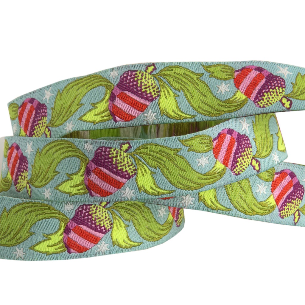 Ribbon Yardage - Oh, Nuts! Aqua