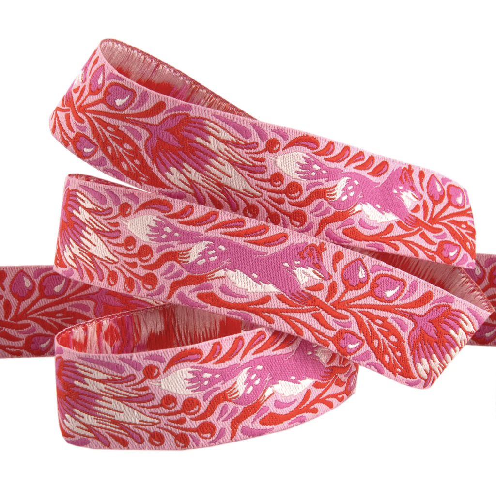 Ribbon Yardage - Out Foxed Pink