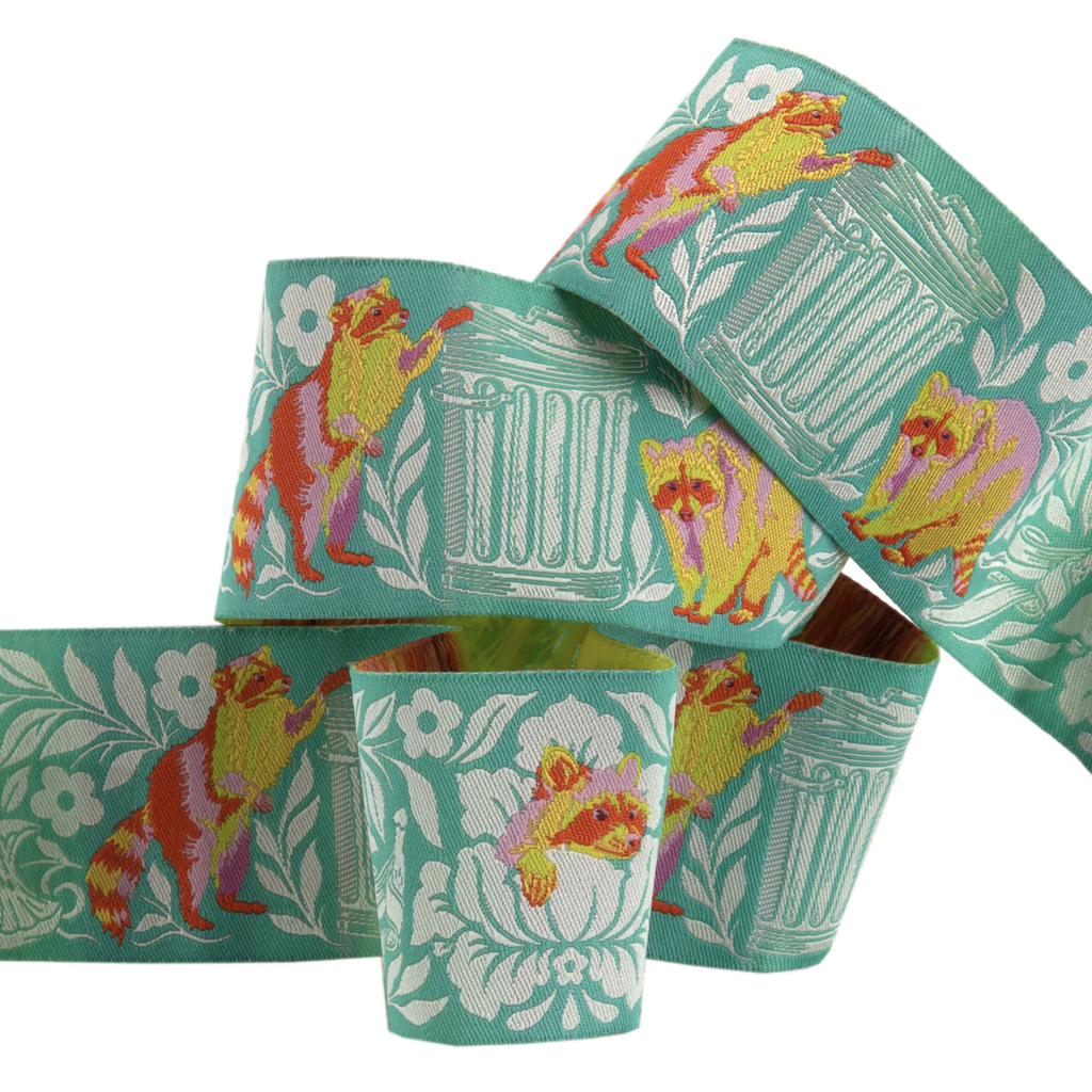 Ribbon Yardage - One Man's Trash Green