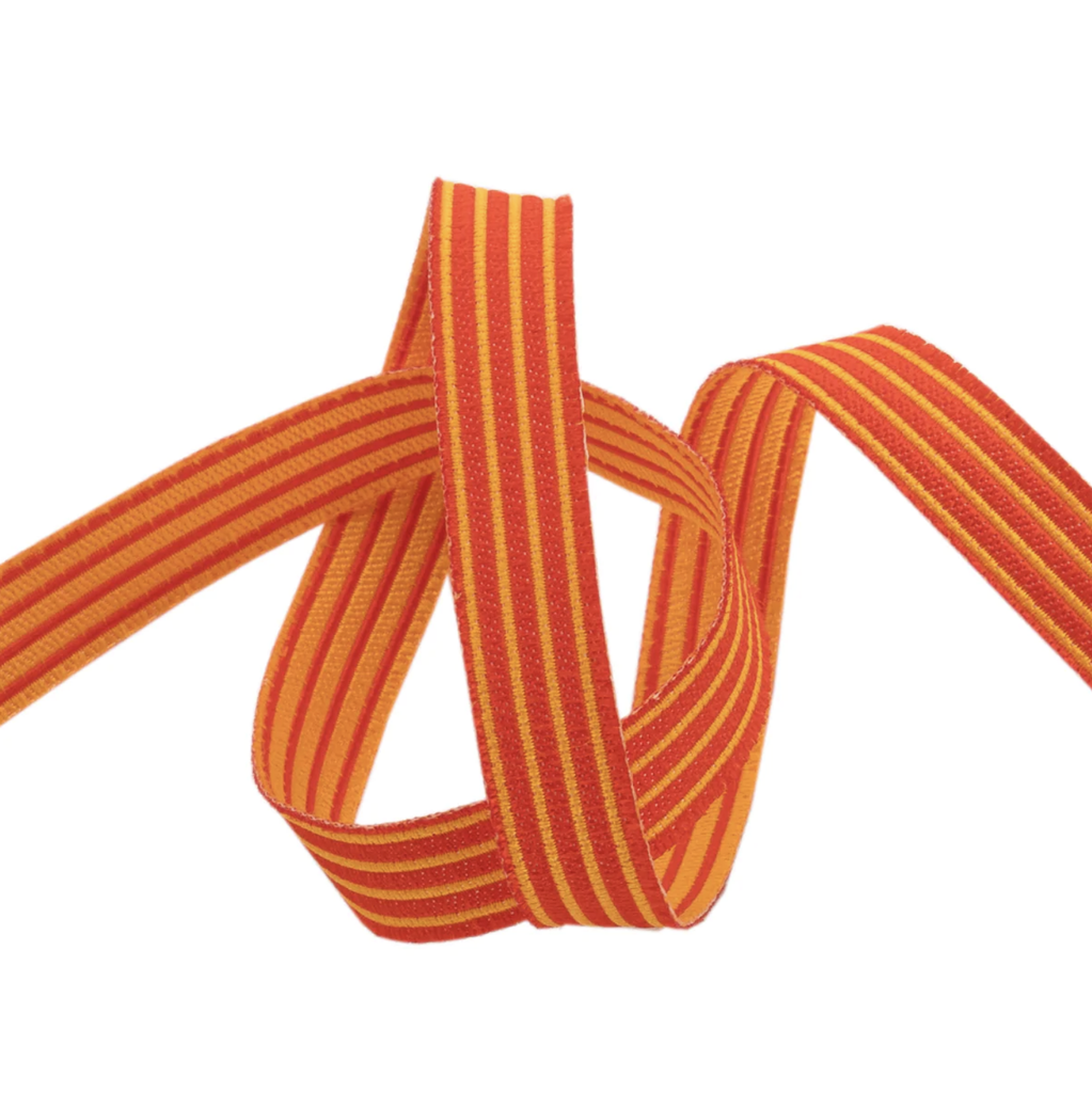 [TK-106S-10-10] Ribbon Yardage - Reversible Stripes Sunrise (3/8")