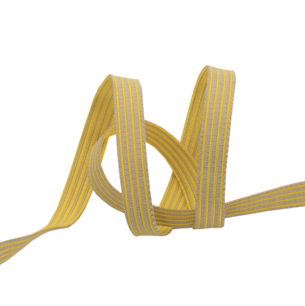 [TK-106S-10-12] Ribbon Yardage - Reversible Stripes Spark (3/8")