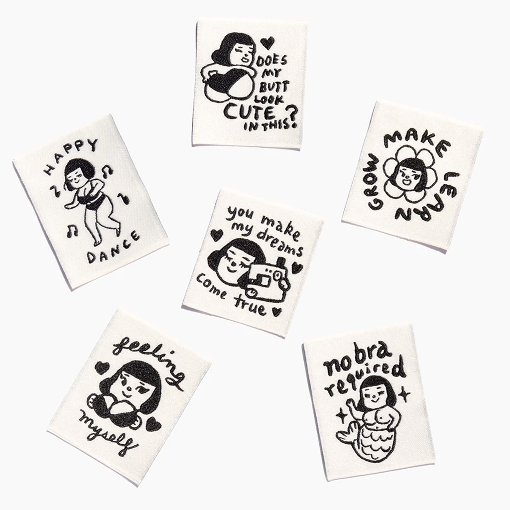 "Feeling Yourself" Woven Labels, 6pk
