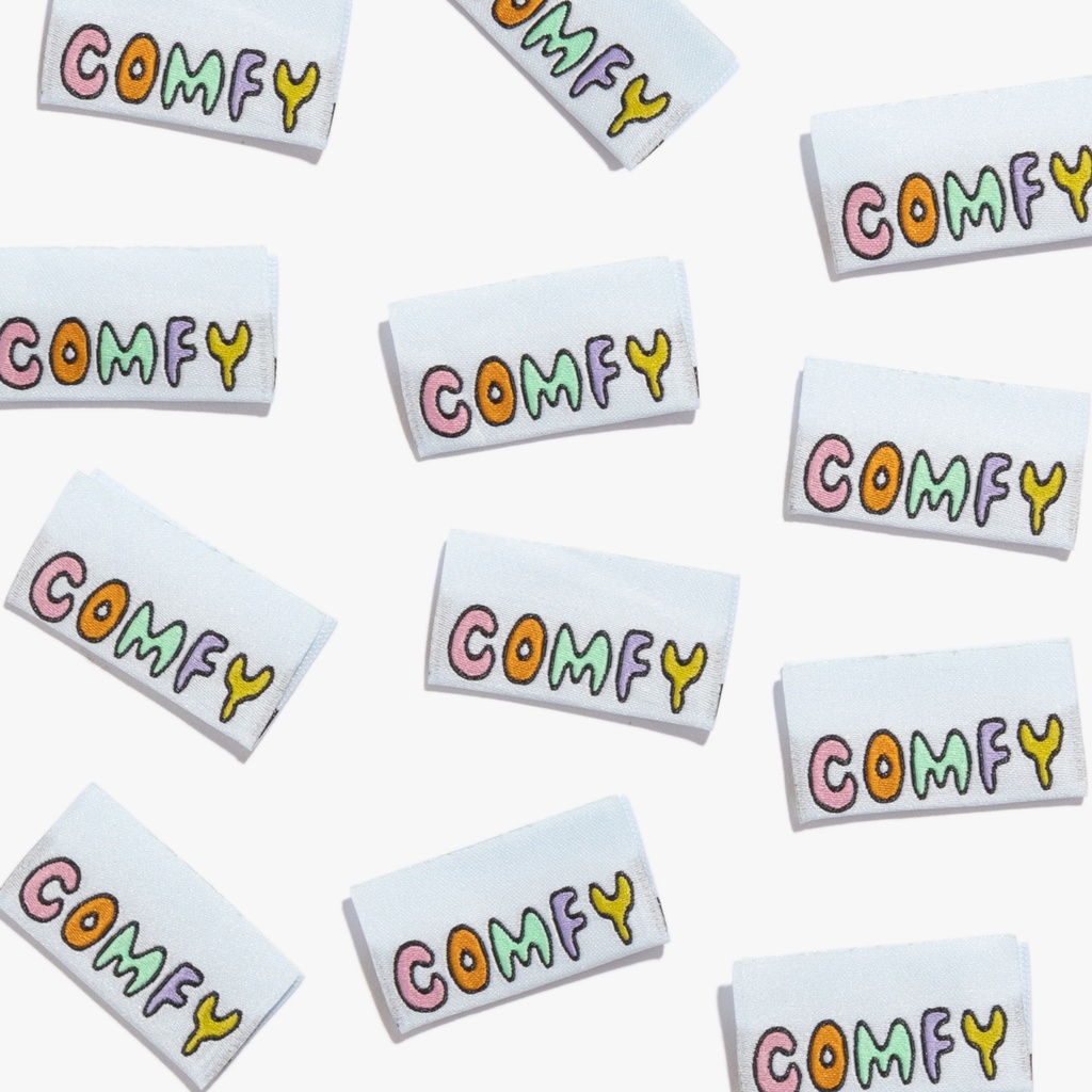 "Comfy" Woven Labels, 10pk