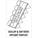 JKD Scallop & Saw Tooth Template