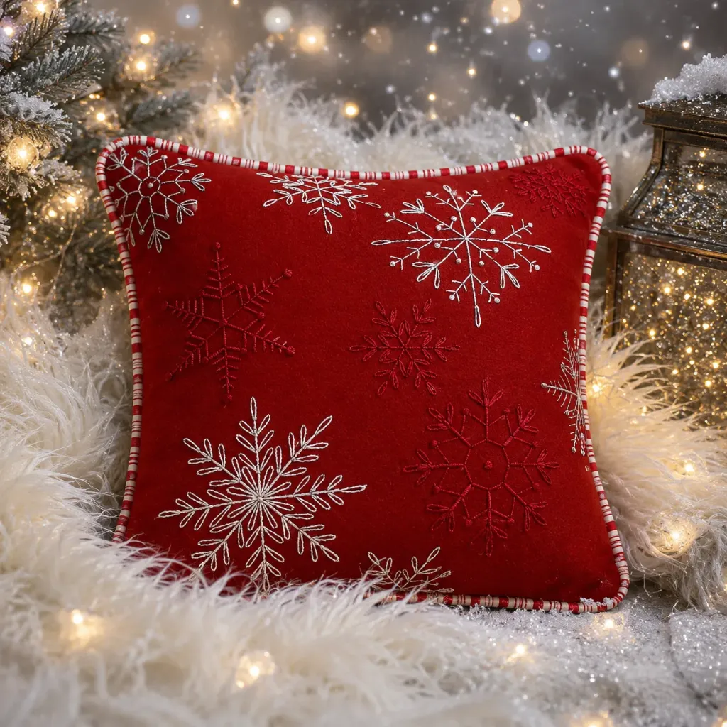 [KT_1LFHB-KIT] Little Flakes Pillow Kit (Holly Berry Kit Only)