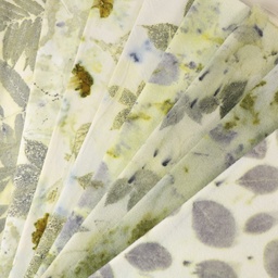 Day 6 - Fat 1/8, E - Eco Printed Wool Bundle