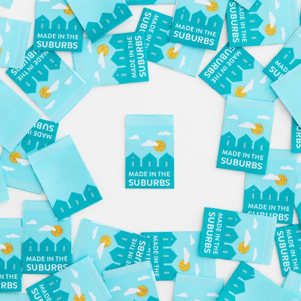 [SHWL_960219] "Made In The Suburbs" Sewing Woven Labels, 8pk