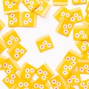 Yellow Daisy Sewing Woven Labels, 8pk