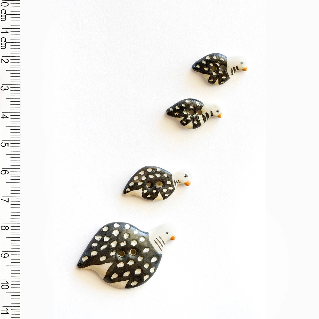 Guinea Fowl Buttons