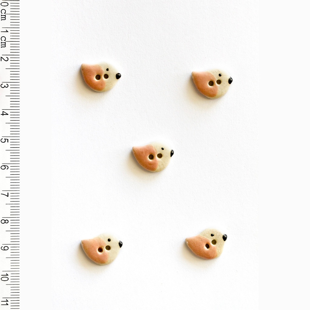 Blush Bird Buttons