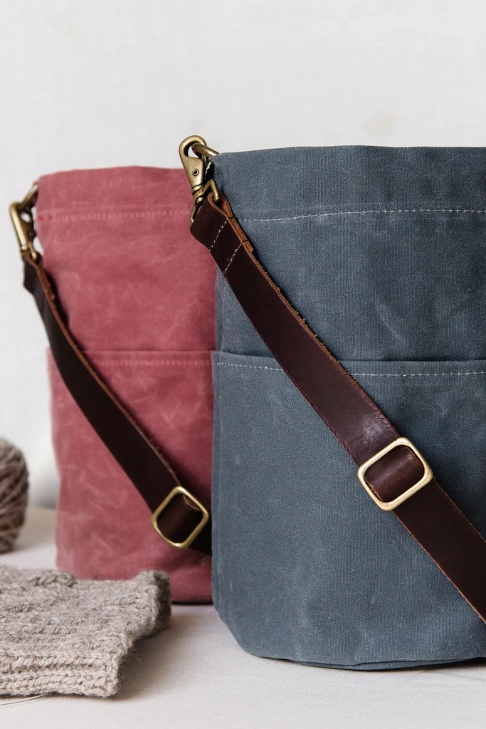 Waxed Canvas Bucket Bag