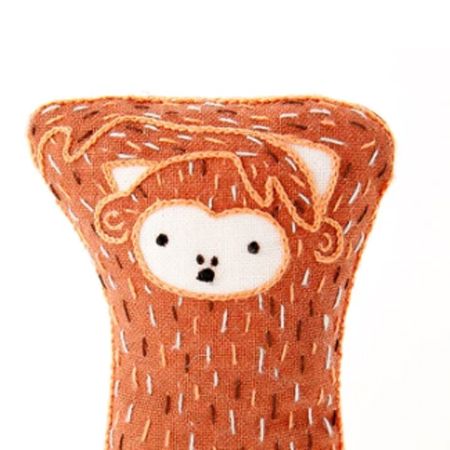 [DK-002] Monkey, Embroidery Doll Kit