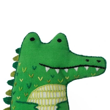 Alligator, Embroidery Doll Kit