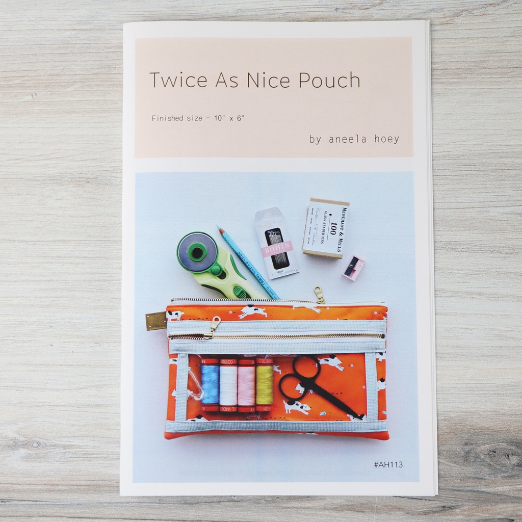 [PATT_113AH] Twice As Nice Pouch, Aneela Hoey