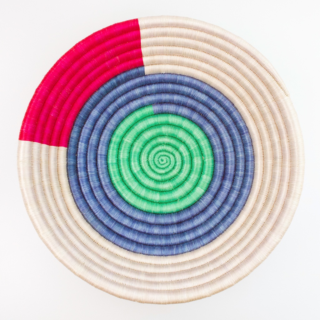 Lavender Block Plateau Basket