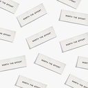 "Worth the Effort" Woven Labels, 6pk