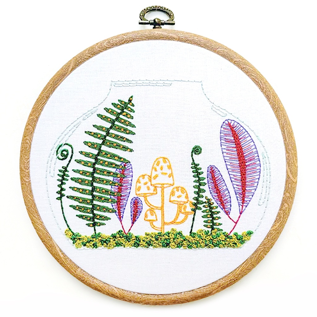 Terrarium Embroidery Kit