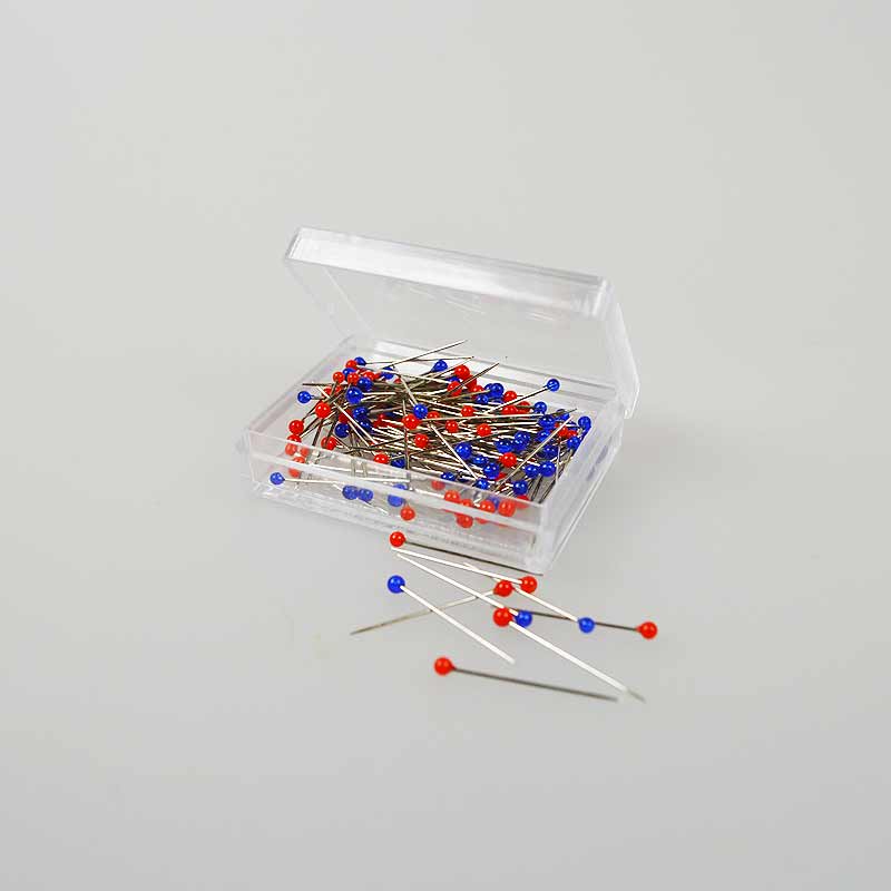 Little House Applique Pins, Blue & Red