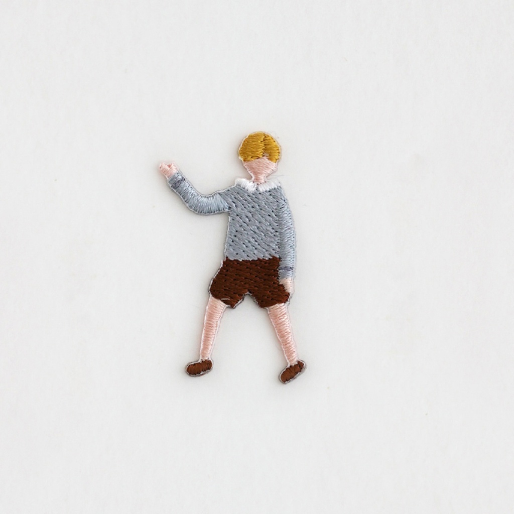 Daruma Embroidered Sticker (Brian)