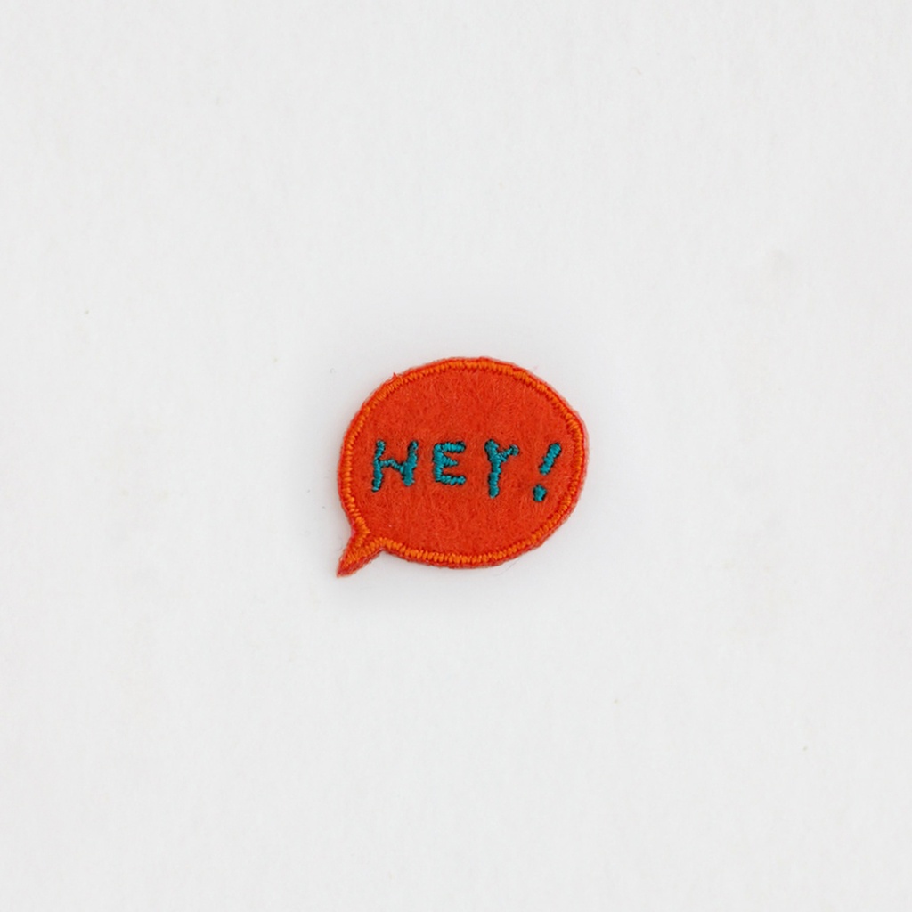 Daruma Embroidered Sticker (Hey!)