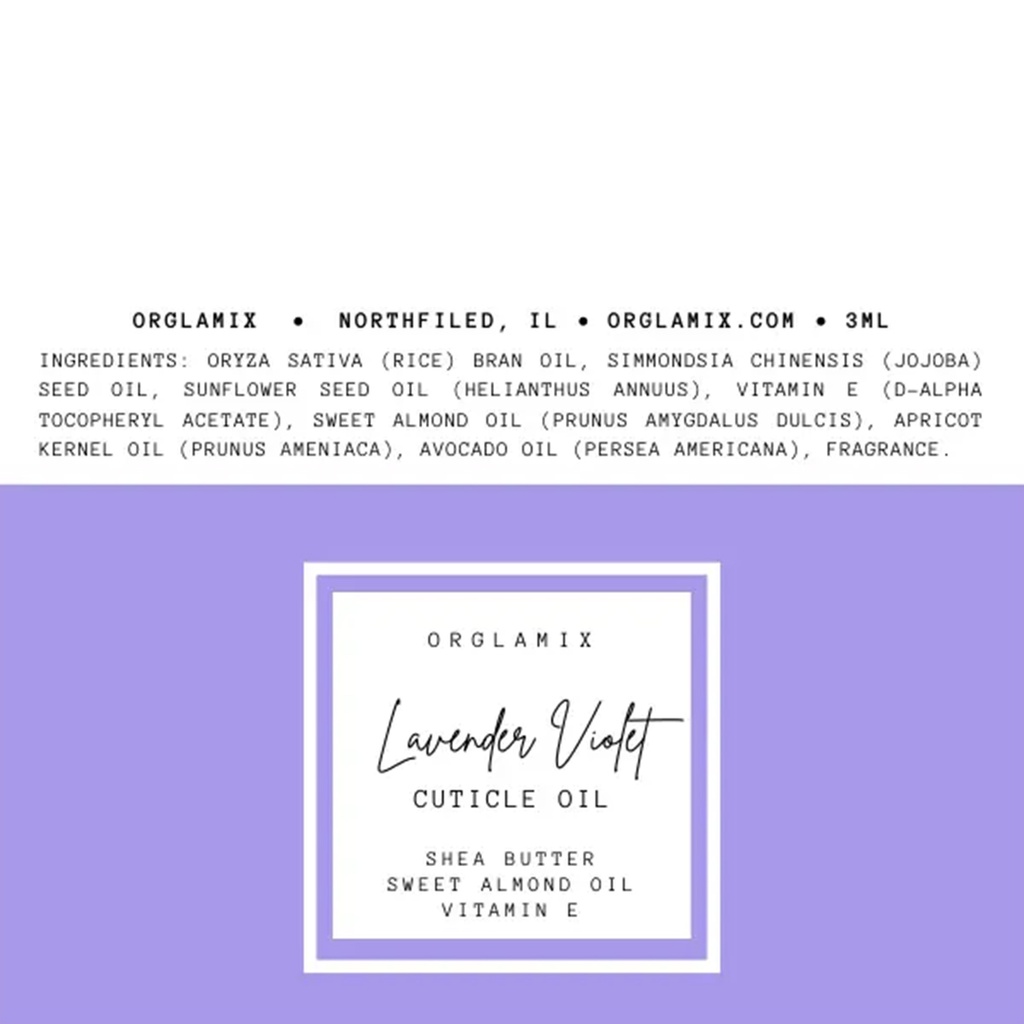 [COIL14] Orglamix Cuticle Oil Pens (Lavender Violet)